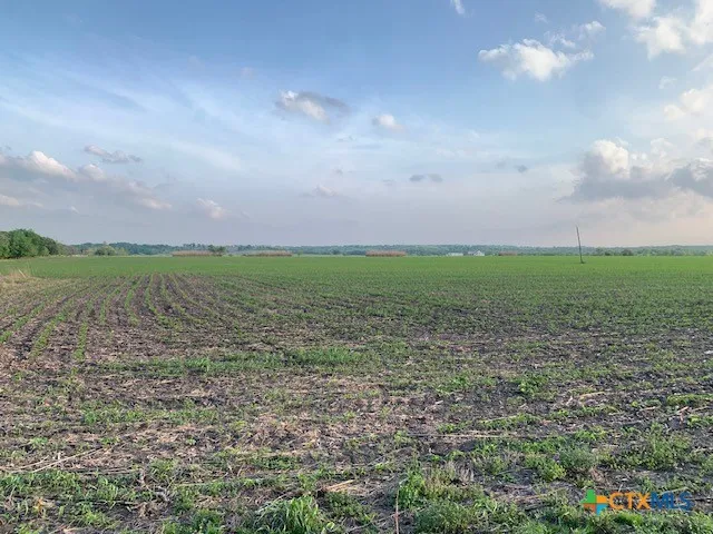a view of a lake with houses in the back