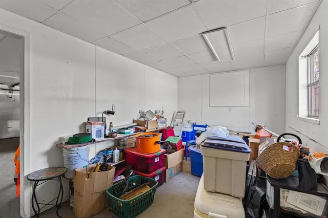 a view of storage and utility room