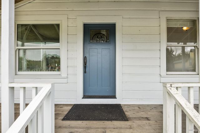 a view of front door of house