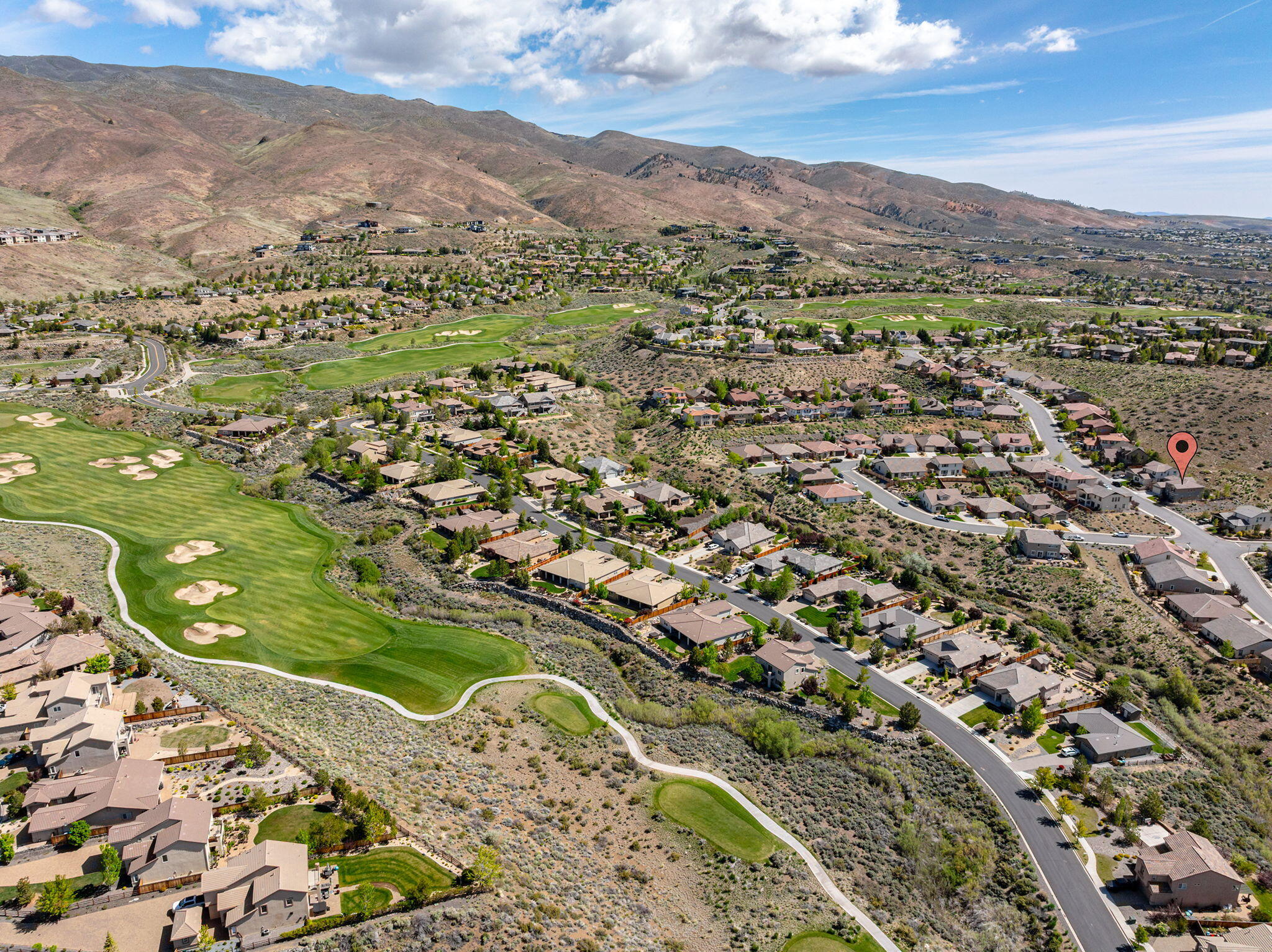 1820 Scott Valley Road Reno, NV 89523 - Photo 34 of 35 an aerial view of residential houses with outdoor space