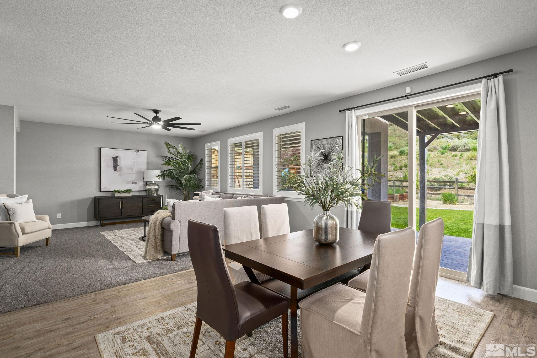 1820 Scott Valley Road Reno, NV 89523 - Photo 9 of 35 a view of a dining room with furniture window and outside view