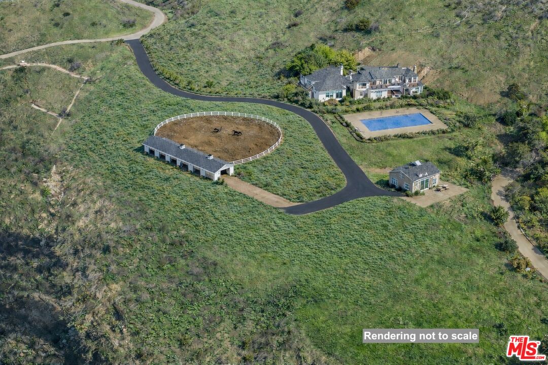 3140 Sweetwater Mesa Road Malibu, CA 90265 - Photo 7 of 71 an aerial view of a residential houses with outdoor space and street view