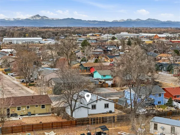 a view of city and mountain