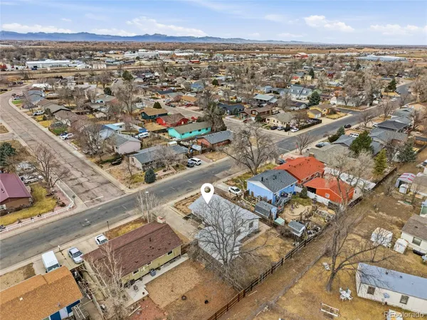 an aerial view of a city