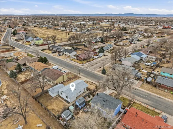 an aerial view of a city