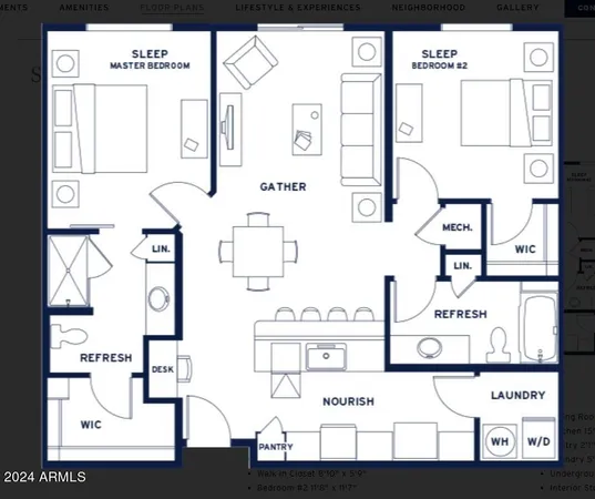 $2,264 | 5550 East Deer Valley Drive, Unit 2S, Phoenix, AZ 85054