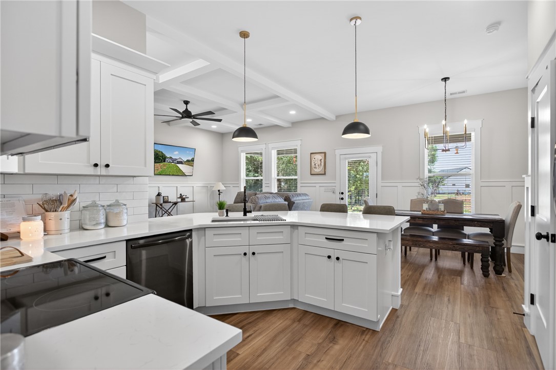 106 Bolt Road Townville, SC 29689 - Photo 9 of 33 An open-concept living space with a pristine kitchen island, ideal for entertaining and daily living.