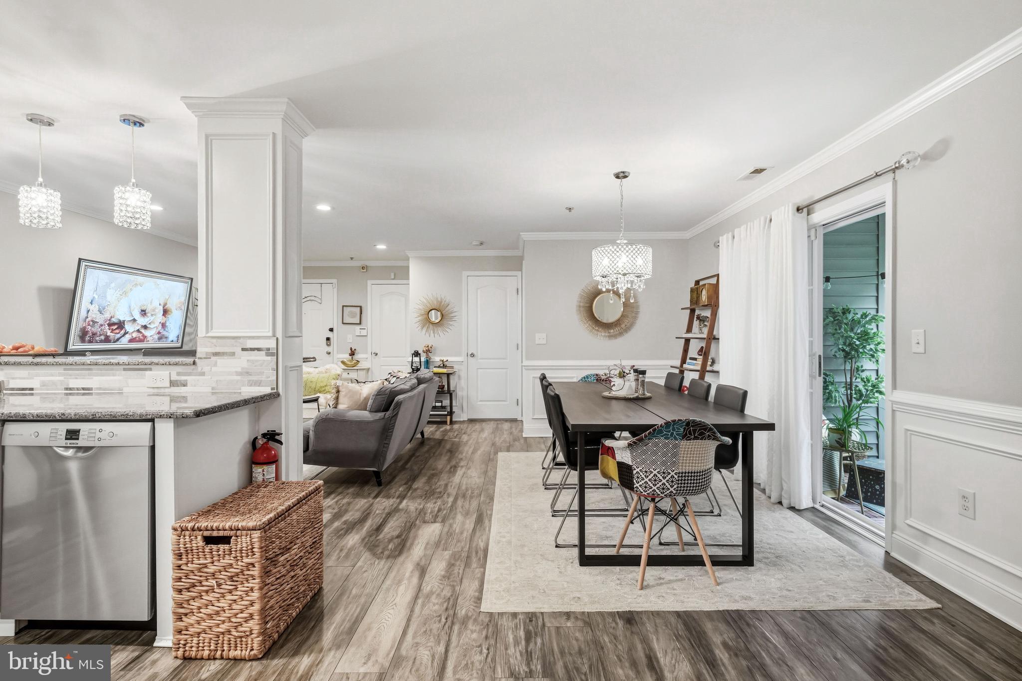 144 Natalie Road Delran, NJ 08075 - Photo 6 of 43 a view of a dining room with furniture window and wooden floor