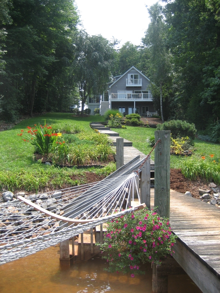 2011 Merriman Way Road Moneta, VA 24121 - Photo 32 of 48 Summer View of Home from Dock