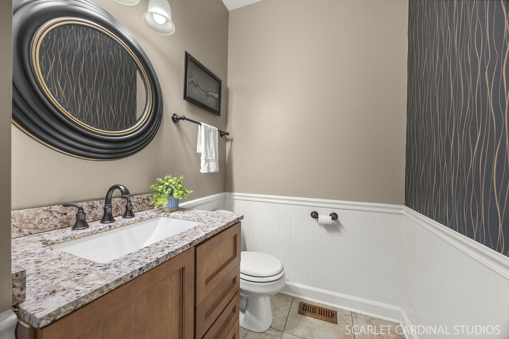 13905 Trillium Lane Plainfield, IL 60544 - Photo 18 of 30 a bathroom with a granite countertop toilet sink and mirror