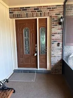 a view of front door with hallway