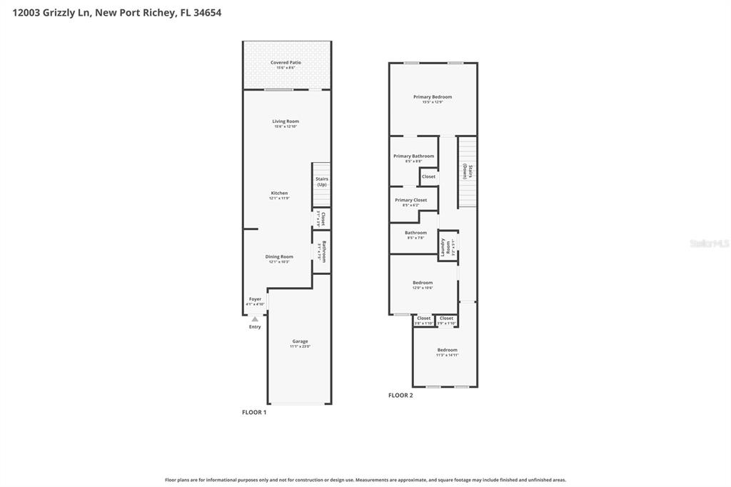 12003 Grizzly Lane New Port Richey, FL 34654 - Photo 9 of 43 a picture of a floor plan