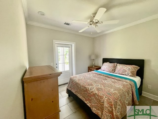 560 Tivoli Trail Road Richmond Hill, GA 31324 - Photo 34 of 48 Bedroom with access to back porch