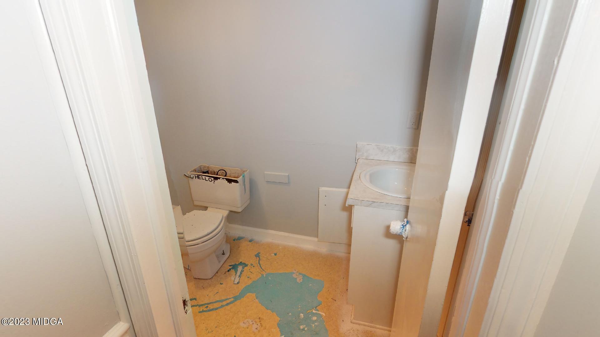4521 Brookhaven Road Macon, GA 31206 - Photo 19 of 25 a bathroom with a sink and a toilet
