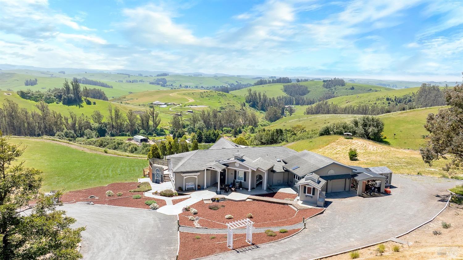 6200 Burnside Road Sebastopol, CA 95472 - Photo 1 of 1 an aerial view of a house with outdoor space