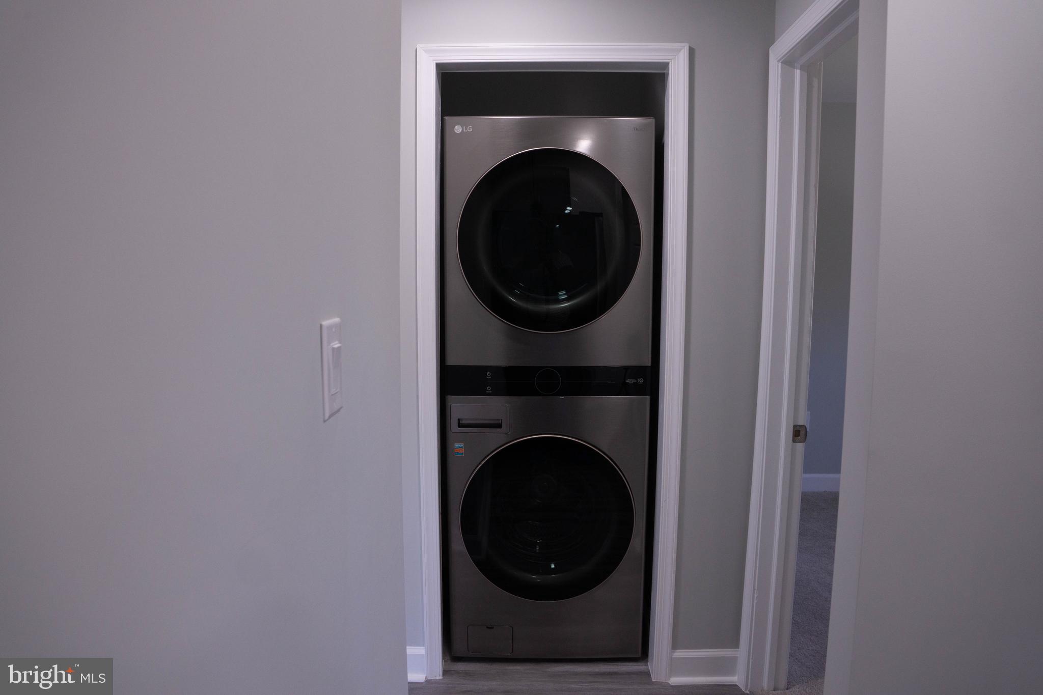 1009 Main Street, Unit 1 Fallston, MD 21047 - Photo 18 of 19 a close up view of a washer and dryer