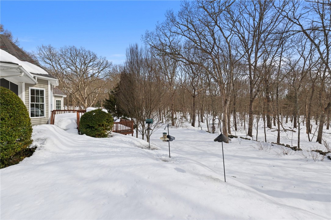 30 Fox Ridge Circle South Kingstown, RI 02879 - Photo 5 of 38 The backyard is private and wooded.