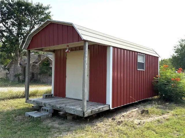 a house view with a tub