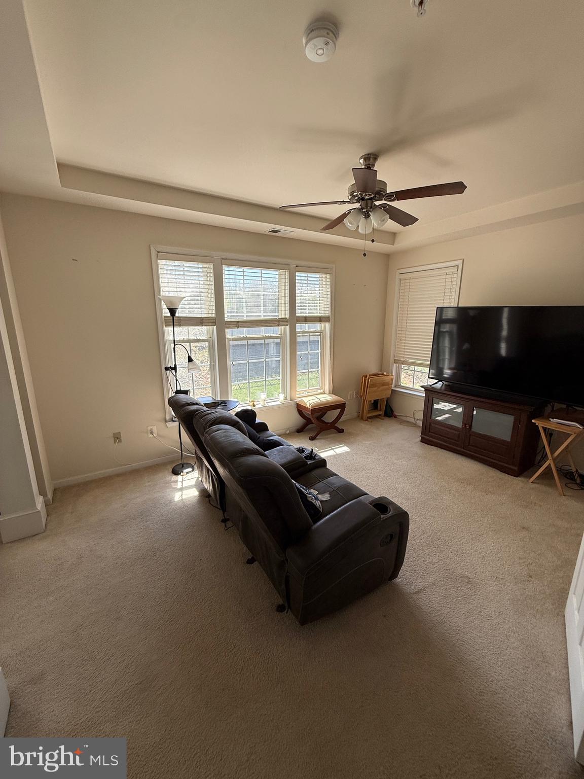 4617 Hummingbird Lane, Unit 110 Fairfax, VA 22033 - Photo 24 of 45 a living room with furniture a flat screen tv and a window