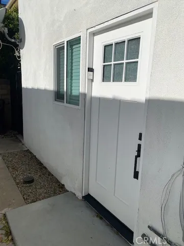 a view of front door