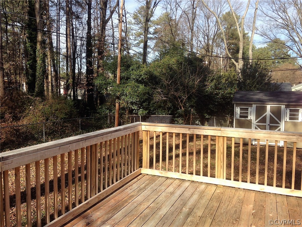 9708 Esmont Road Henrico, VA 23228 - Photo 3 of 19 HUGE REAR DECK AND SPACIOUS YARD - FULLY FENCED.