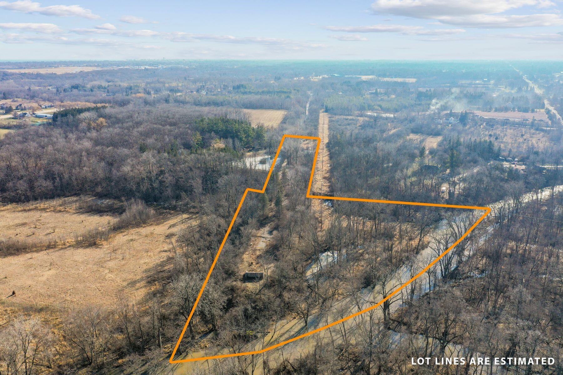 5000 3 Mile Road Caledonia, WI 53406 - Photo 23 of 26 Approximate Lot Lines for Build Site