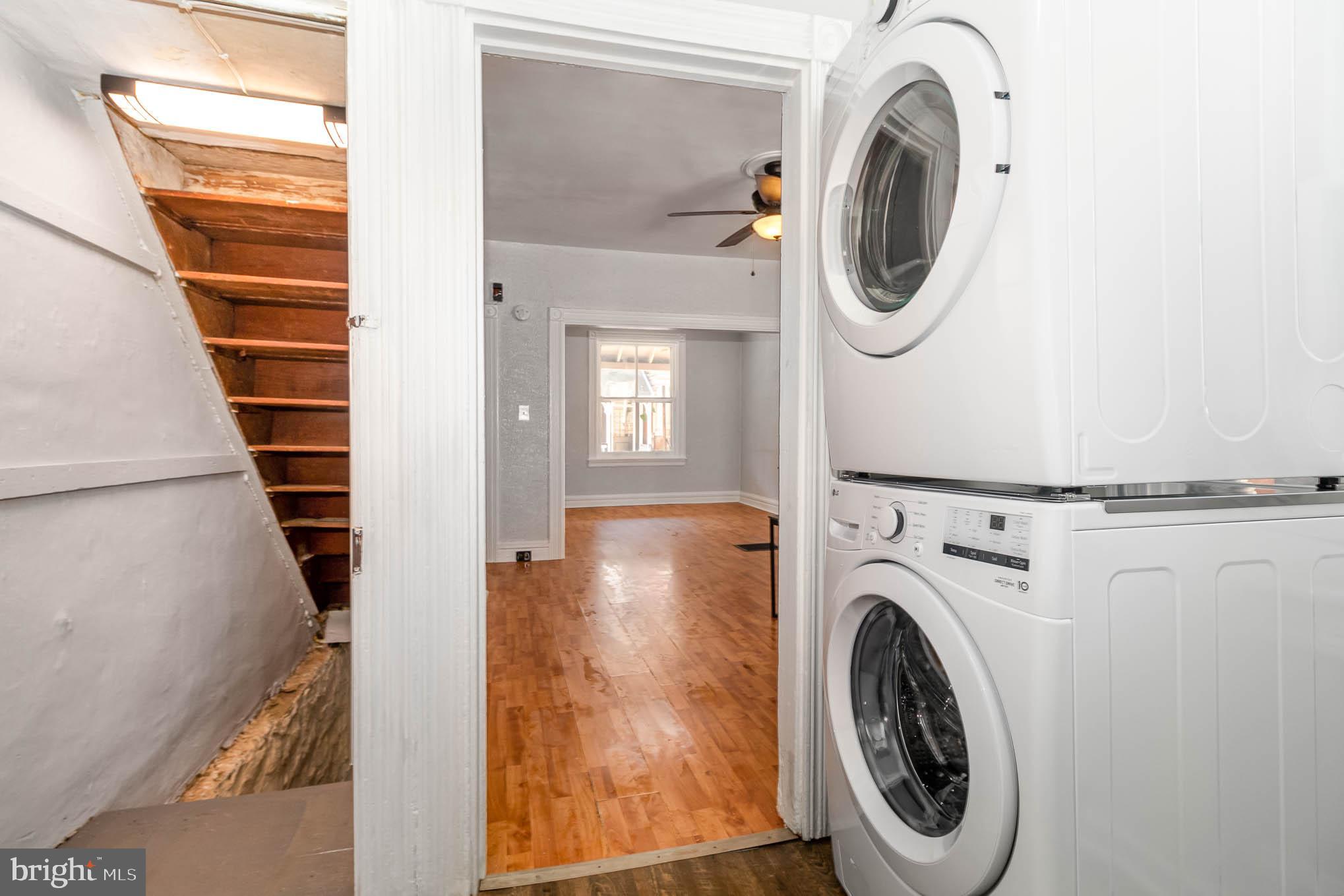 549 Spruce Street Lancaster, PA 17603 - Photo 9 of 29 a view of a storage and utility room with washer and dryer