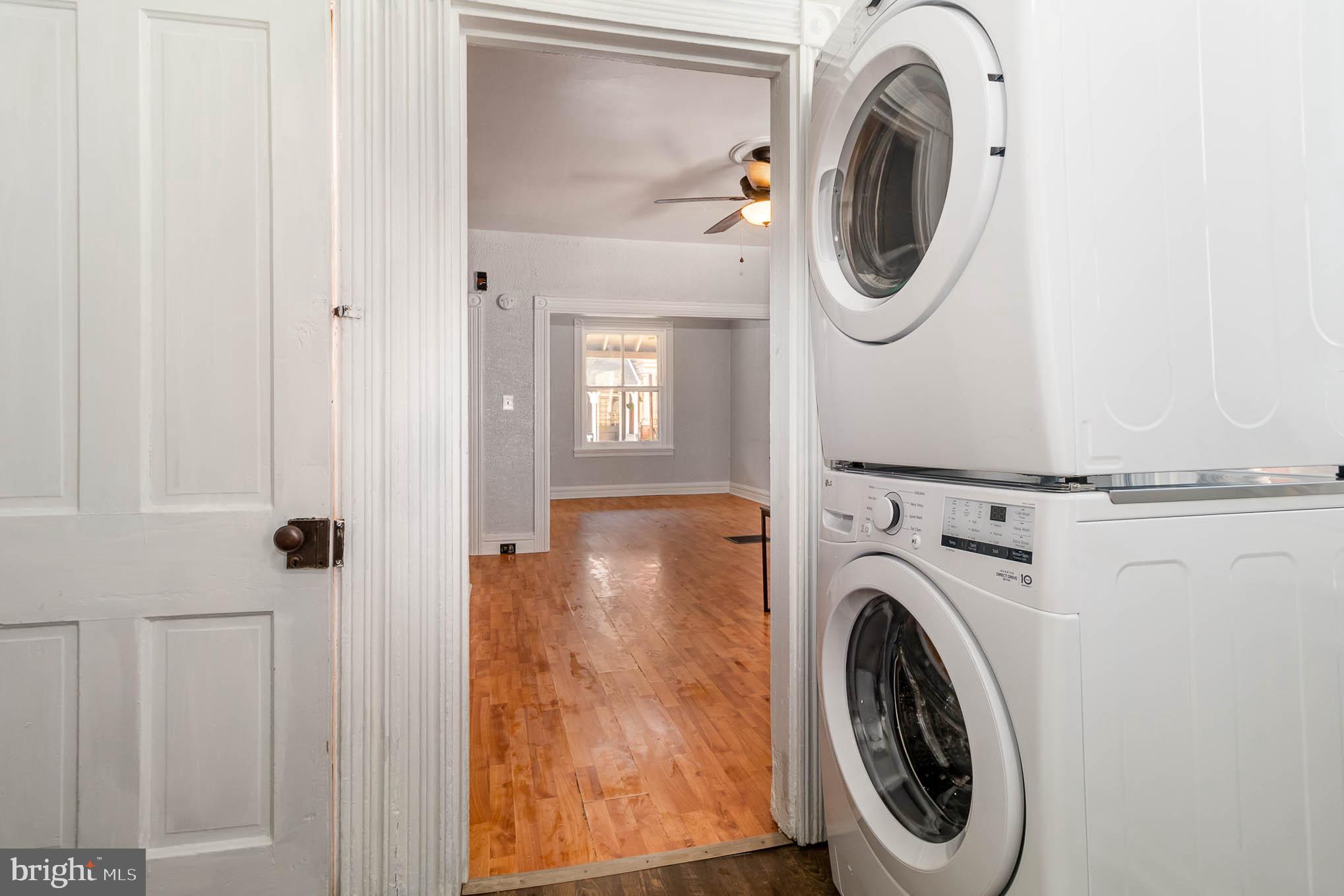 549 Spruce Street Lancaster, PA 17603 - Photo 10 of 29 a view of a hallway with washer and dryer