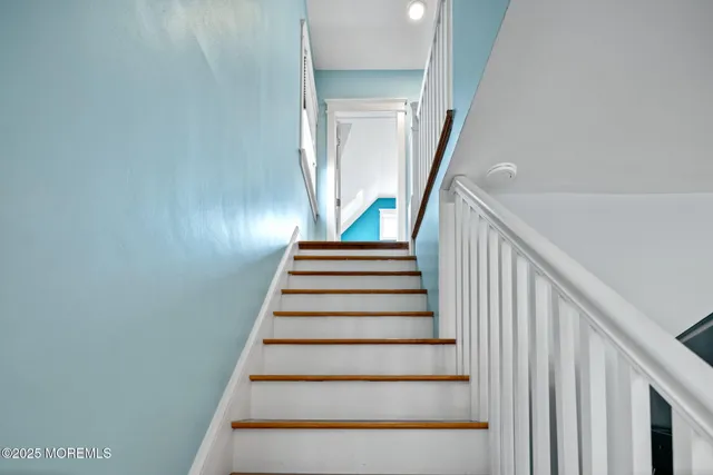 a view of a bathtub in a bathroom