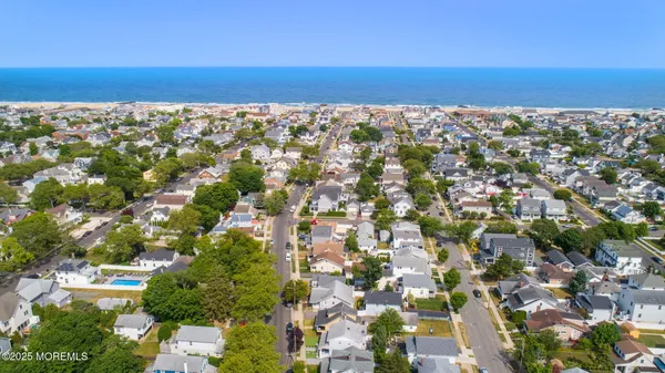 a view of an ocean and beach