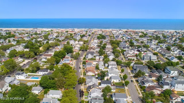 a view of an ocean and beach