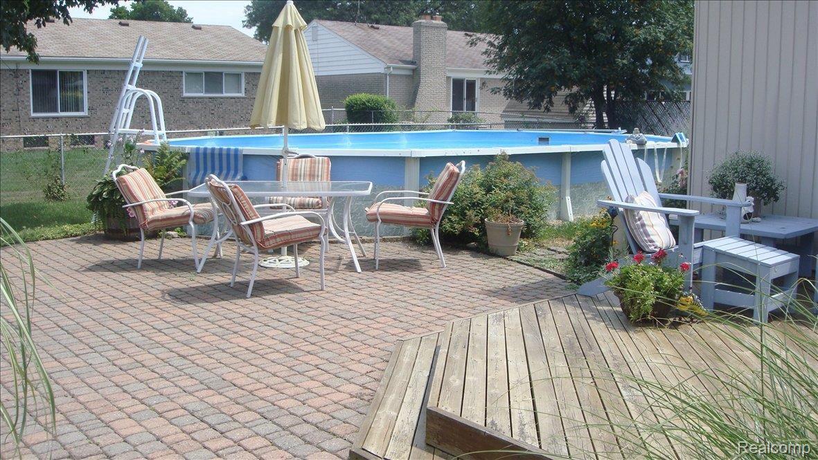 Paver patio and pool