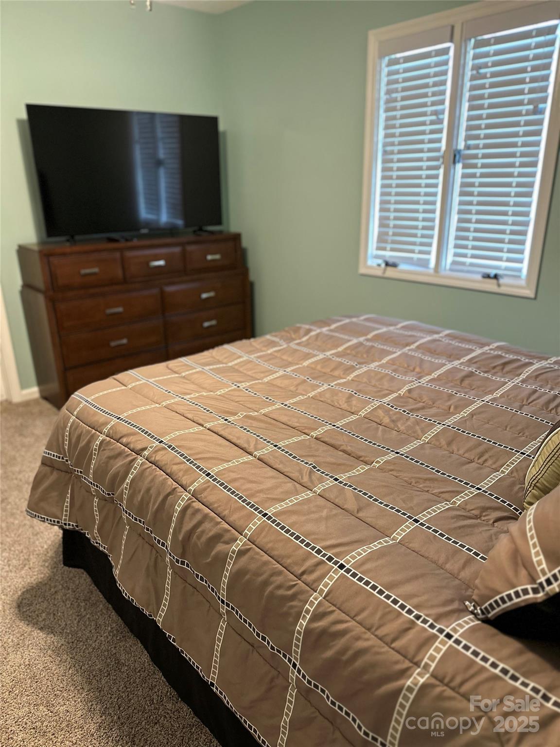 450 Case Cove Road, Unit 85 Candler, NC 28715 - Photo 14 of 14 a bedroom with a bed and a flat screen tv