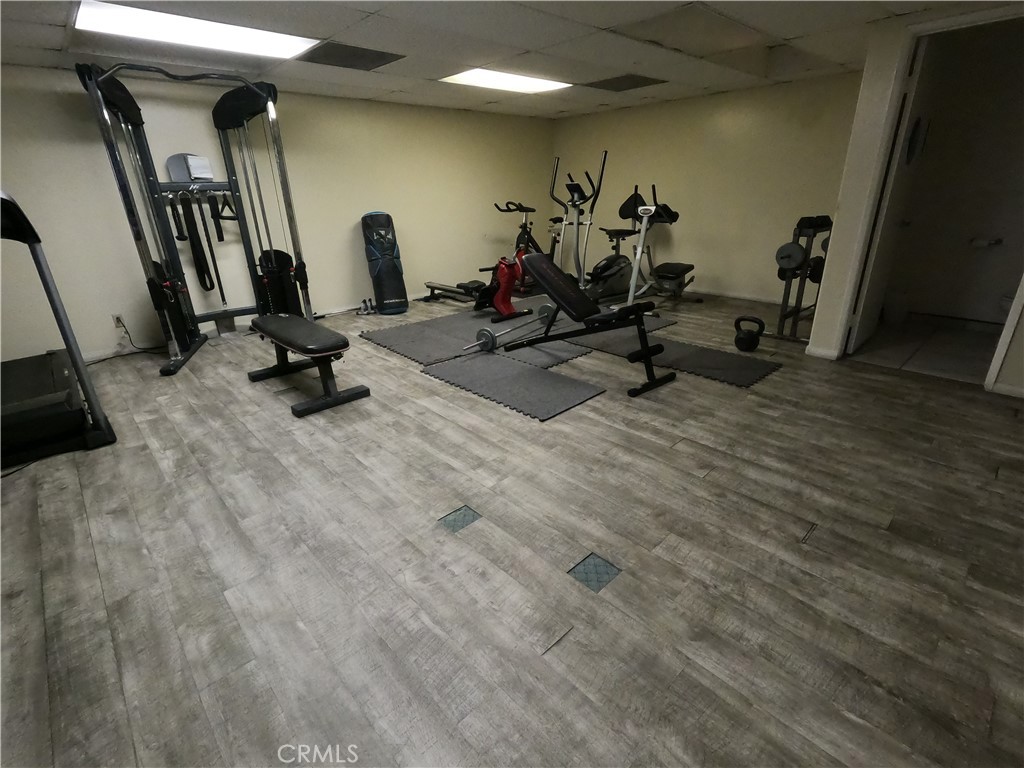 5060 Kester Avenue, Unit 208 Sherman Oaks, CA 91403 - Photo 29 of 31 a view of a room with gym equipment