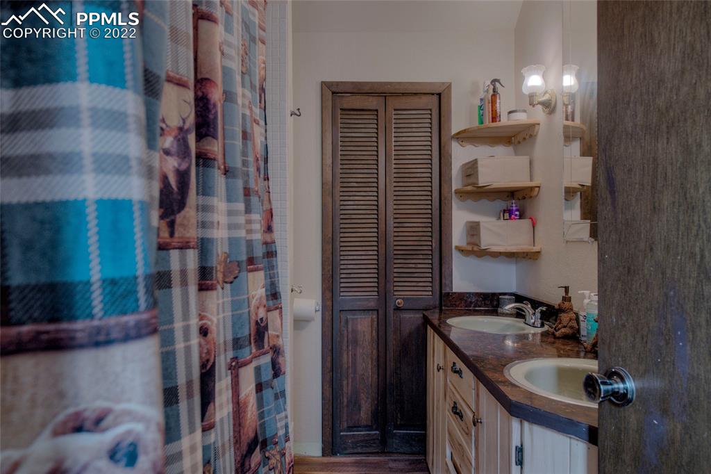 176 Cheyenne Road Alma, CO 80420 - Photo 21 of 50 a bathroom with a sink and a mirror