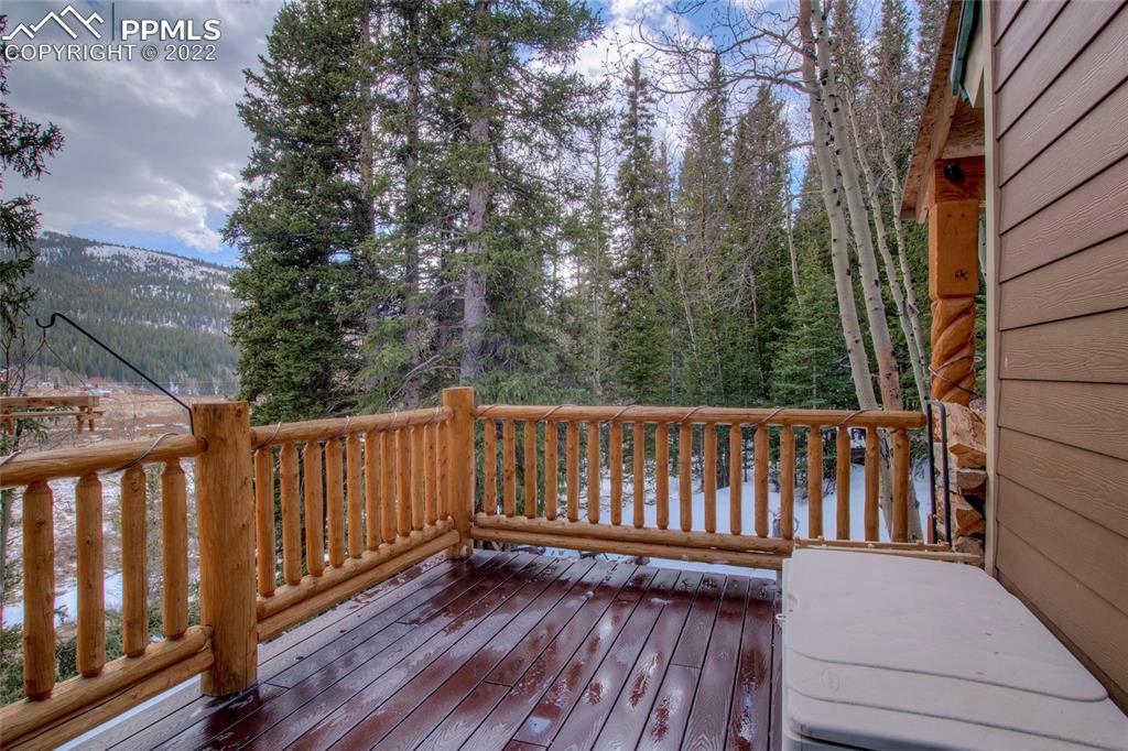 176 Cheyenne Road Alma, CO 80420 - Photo 35 of 50 a view of deck with a trees