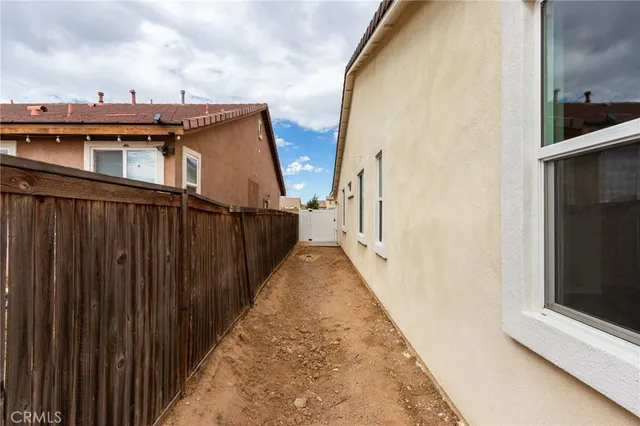 a view of a terrace with sky view