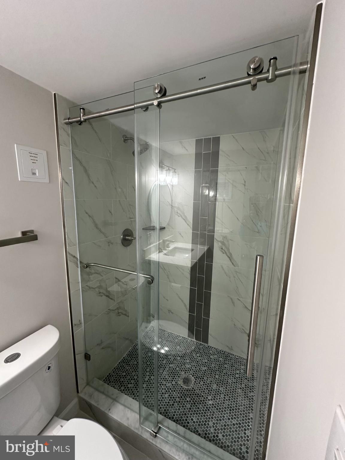 1742 Lyman Place Northeast Washington, DC 20002 - Photo 20 of 30 a bathroom with a shower and toilet