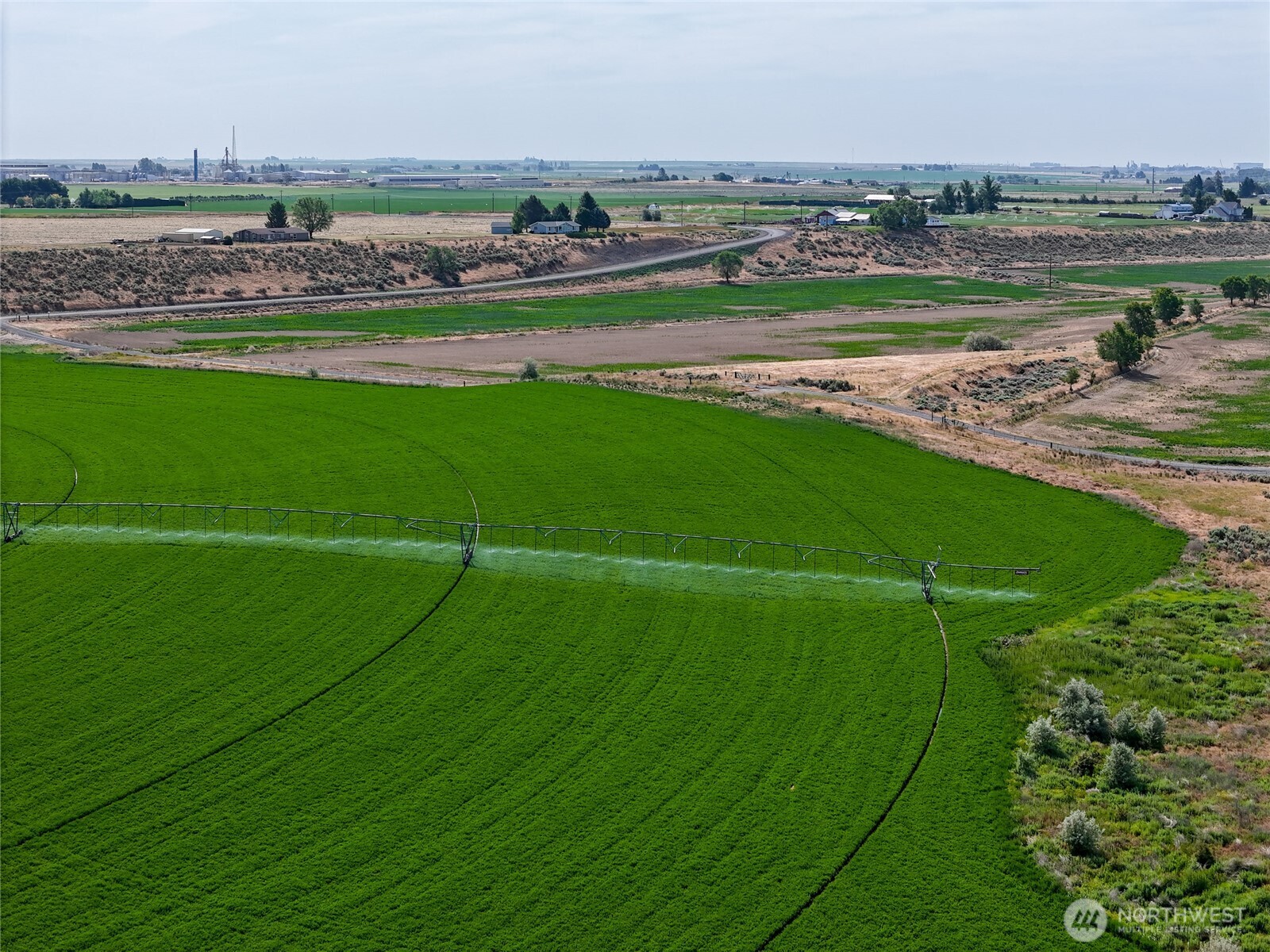 8708 Rd K Northeast Moses Lake, WA 98837 - Photo 21 of 40 an aerial view of a golf course with a big yard