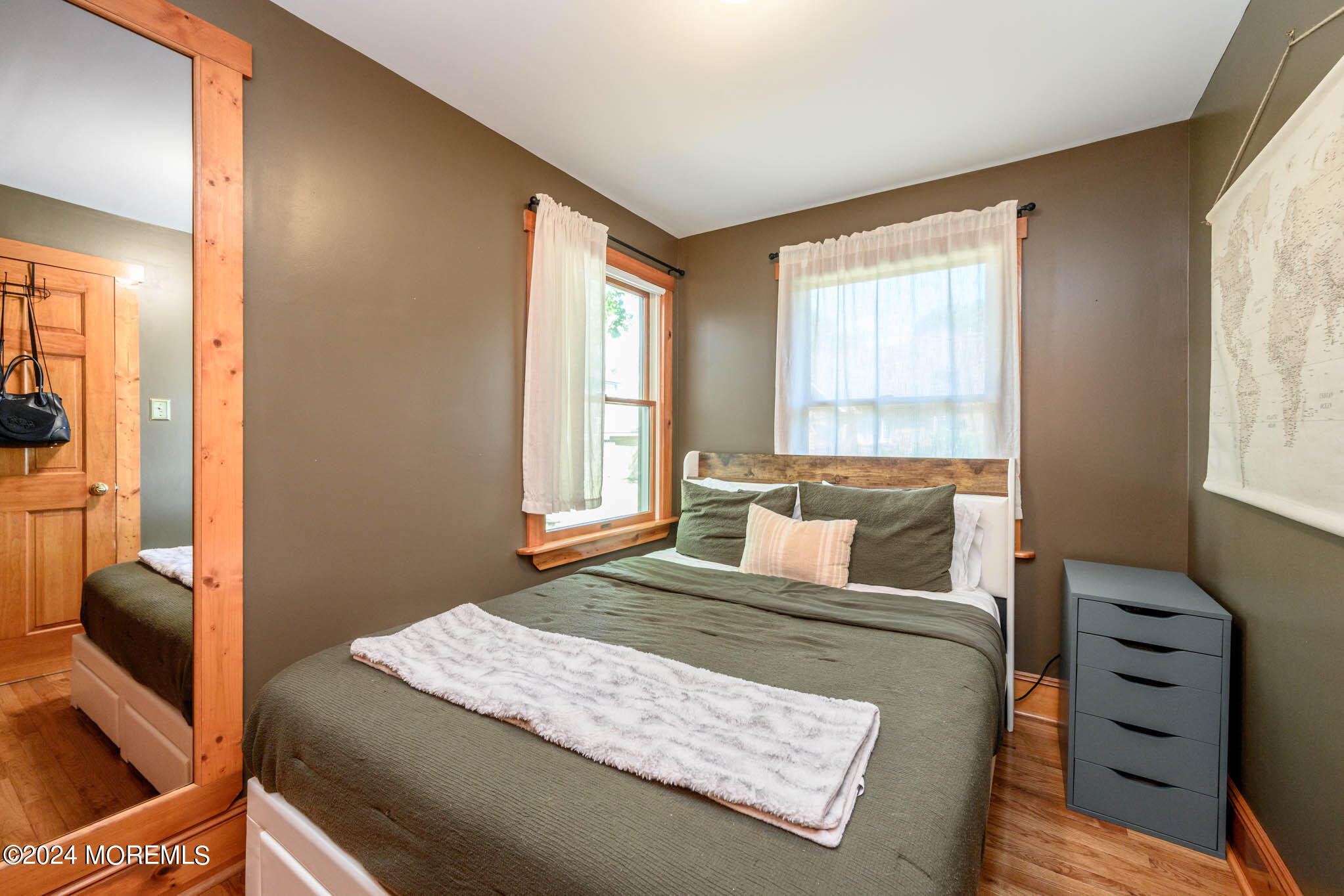 13 Oliver Street Toms River, NJ 08755 - Photo 21 of 41 a bedroom with a bed and wooden floor