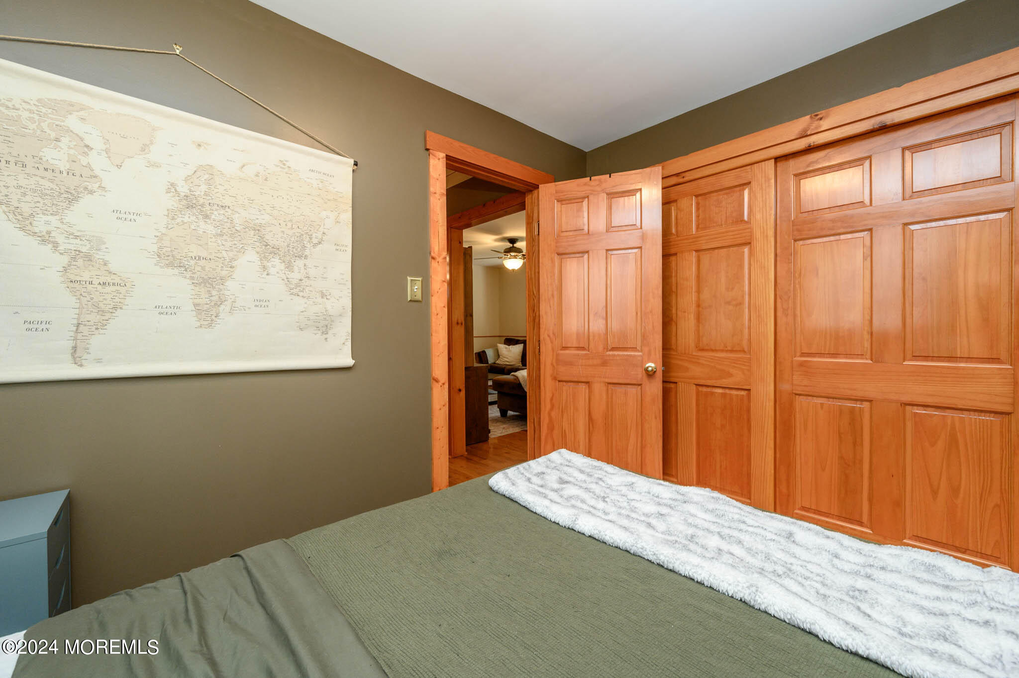 13 Oliver Street Toms River, NJ 08755 - Photo 22 of 41 a bedroom with a bed and wooden floor