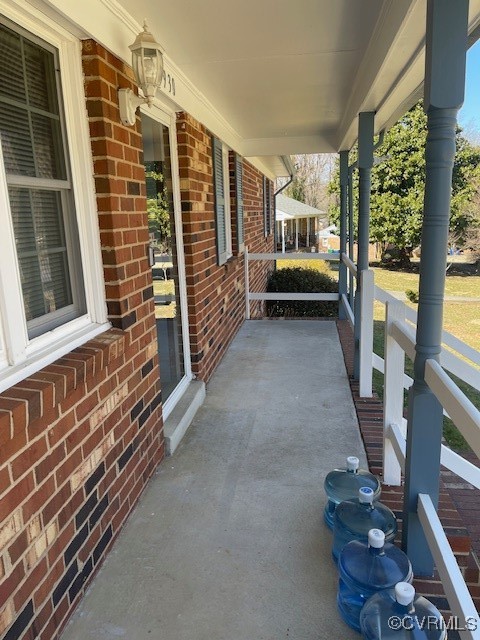 2930 Delfin Road Midlothian, VA 23112 - Photo 17 of 17 View of patio / terrace featuring a porch