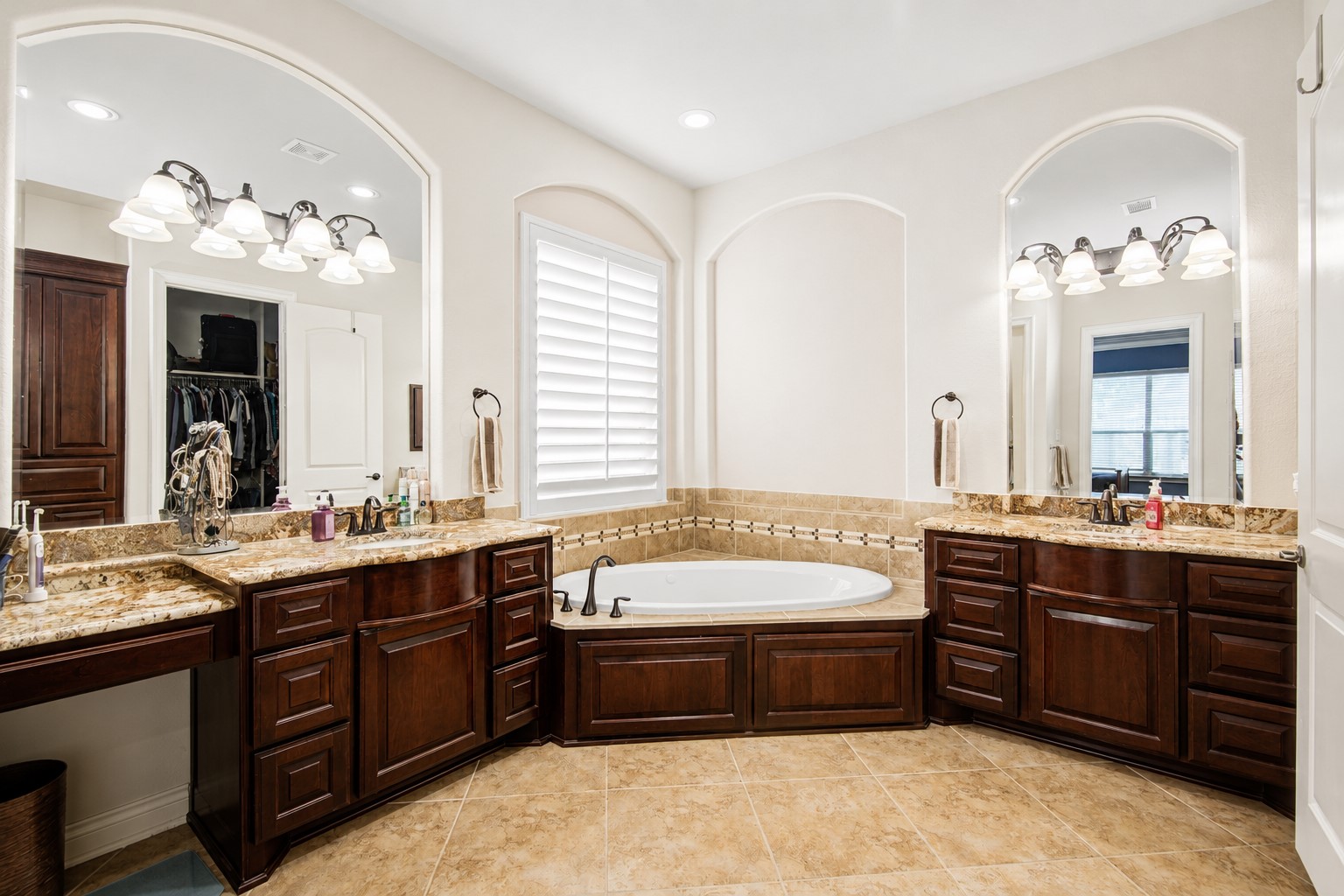 4315 Sanctuary Halls Spring, TX 77388 - Photo 16 of 50 a spacious bathroom with a tub sink and double vanity