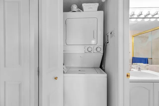 an outdoor space with lounge chair