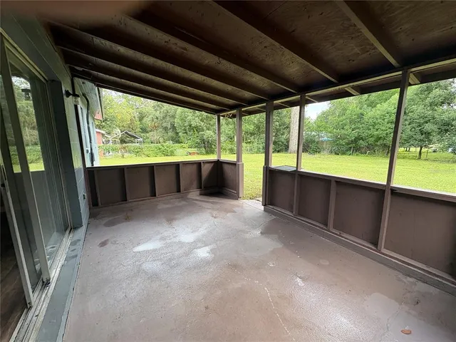 a view of a yard with a trees