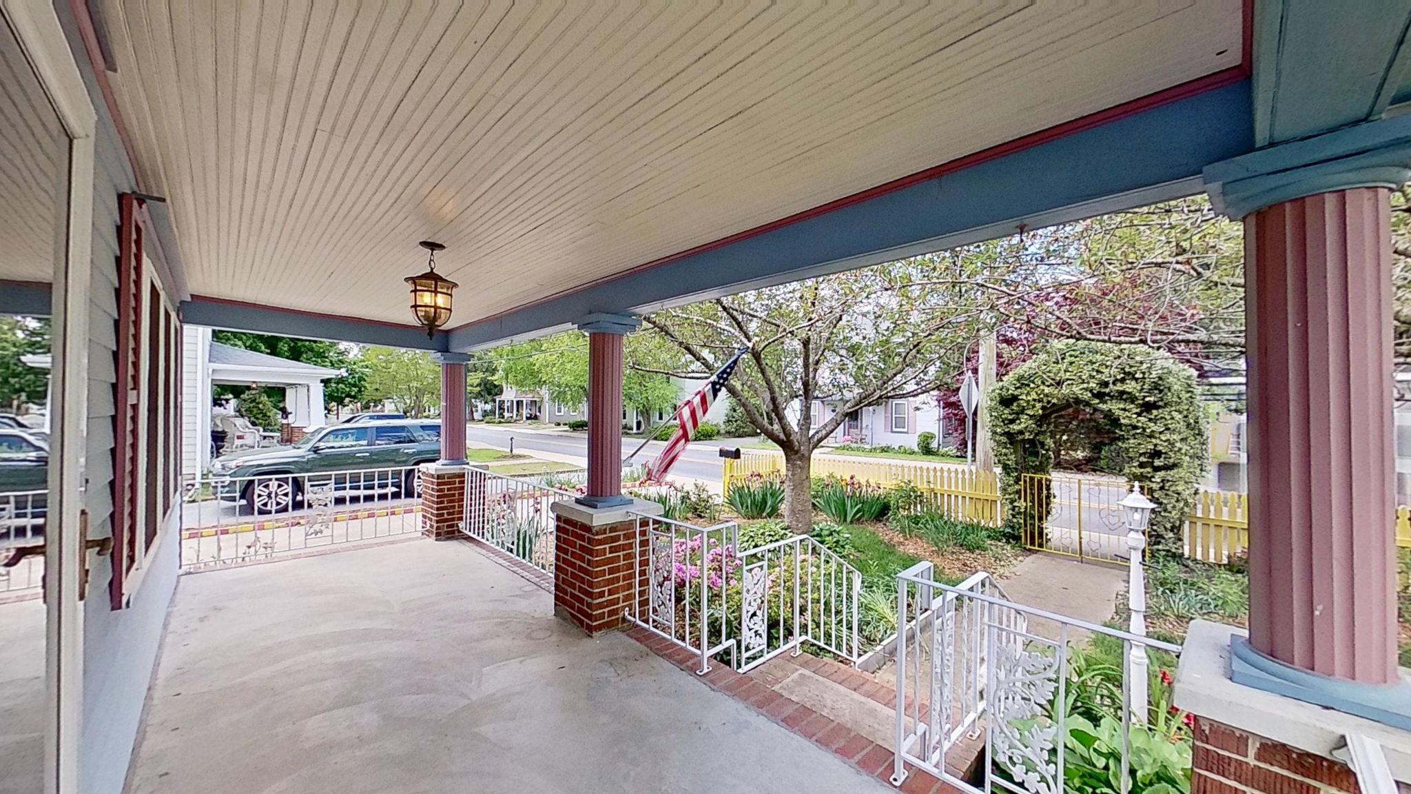 405 Union Street Milton, DE 19968 - Photo 55 of 83 Tranquil front porch overlooking Luscious Garden.