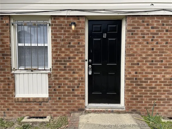 a view of front door of house