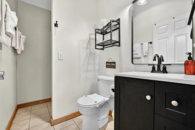 a view of a small yard from a balcony