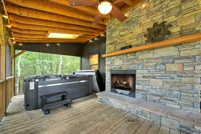 a house view with a garden space