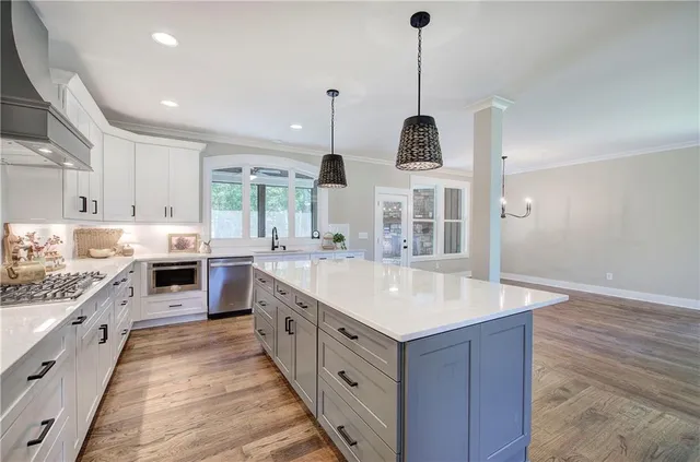 a storage room with empty racks